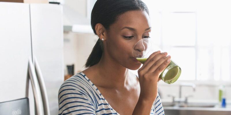TikTok Trend Claims Drinking Chlorophyll Water Heals Acne